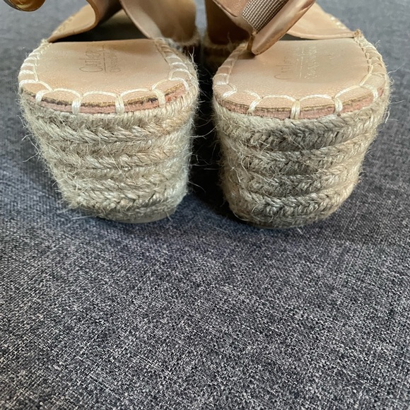 Tan Wedge Espadrilles - Picture 4 of 5